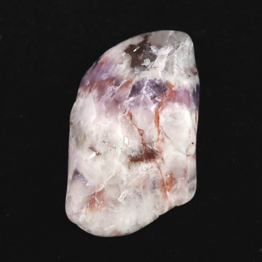 H&E社 サウラライトアゼツライト (AZOZEO) アメジスト共生 タンブル