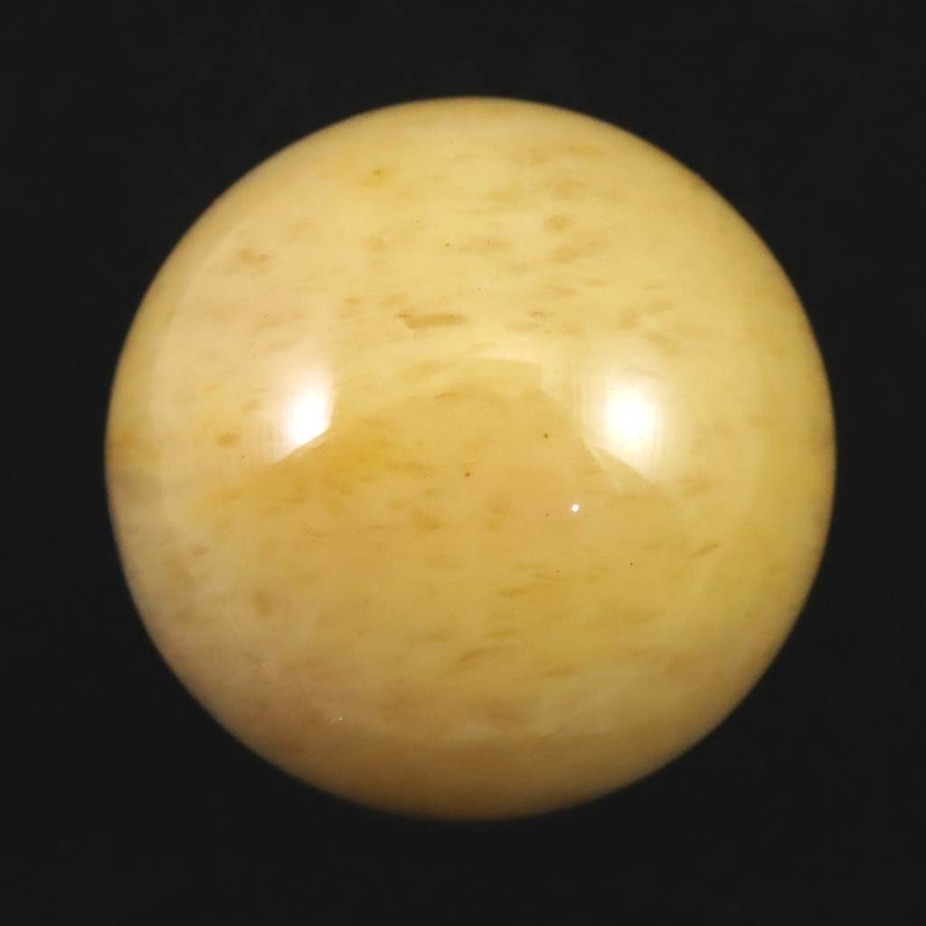 H-E社 サチャロカイエロー アゼツライト 40 mmスフィア 証明書付 90.7 g 榎本通商33054