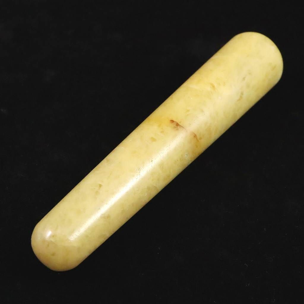 H&E社 サチャロカイエロー アゼツライト 114mmマッサージワンド 証明