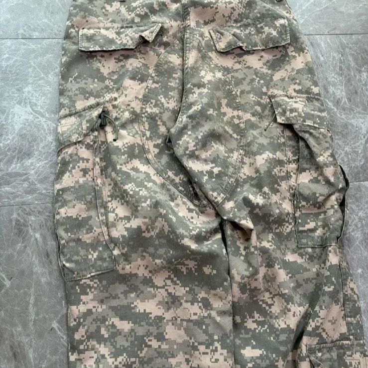 US ARMY 米軍実物 デジカモ ダブルニー ミリタリー ACU カーゴパンツ