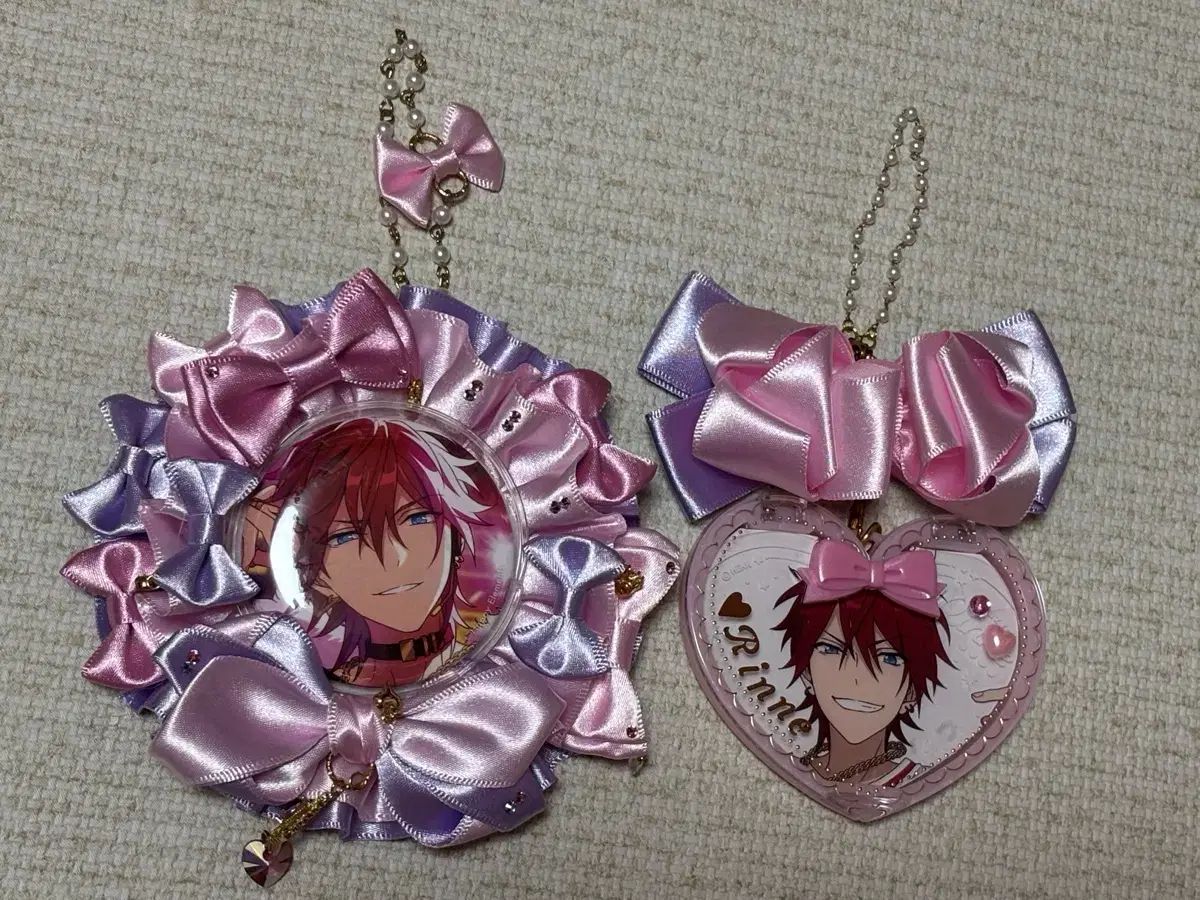 あんさんぶるスターズ 앙스타 天城燐音 痛バッグ ロゼット 缶バッジセット