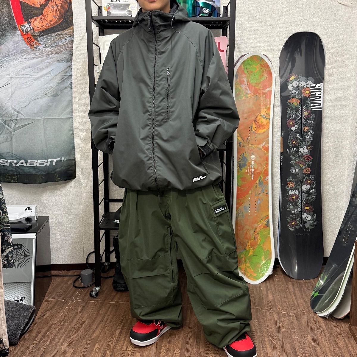 CALM ORIGINALSウェアセット DARK GRAY×OLIVE - メルカリ