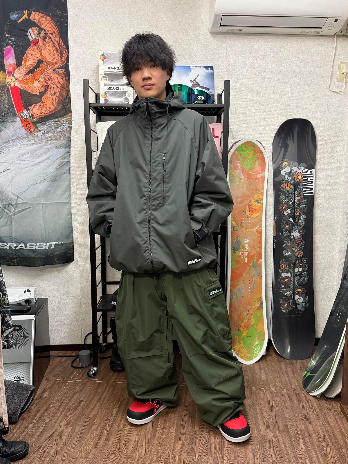 CALM ORIGINALSウェアセット DARK GRAY×OLIVE - メルカリ