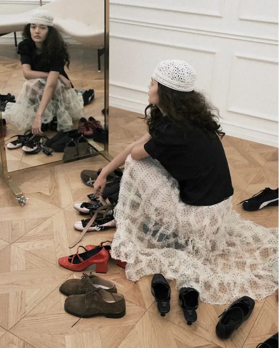 ホクスボクス ポルカ ドット スカート