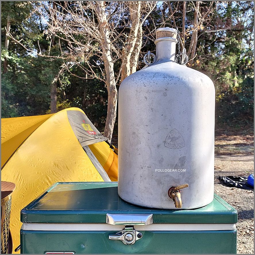 60’s LE GRAND TETRAS 14リットル ウォータージャグ Vintage Water Jug グランテトラ フランス製 スーパービッグテトラ アルミジャグ コルクキャップ