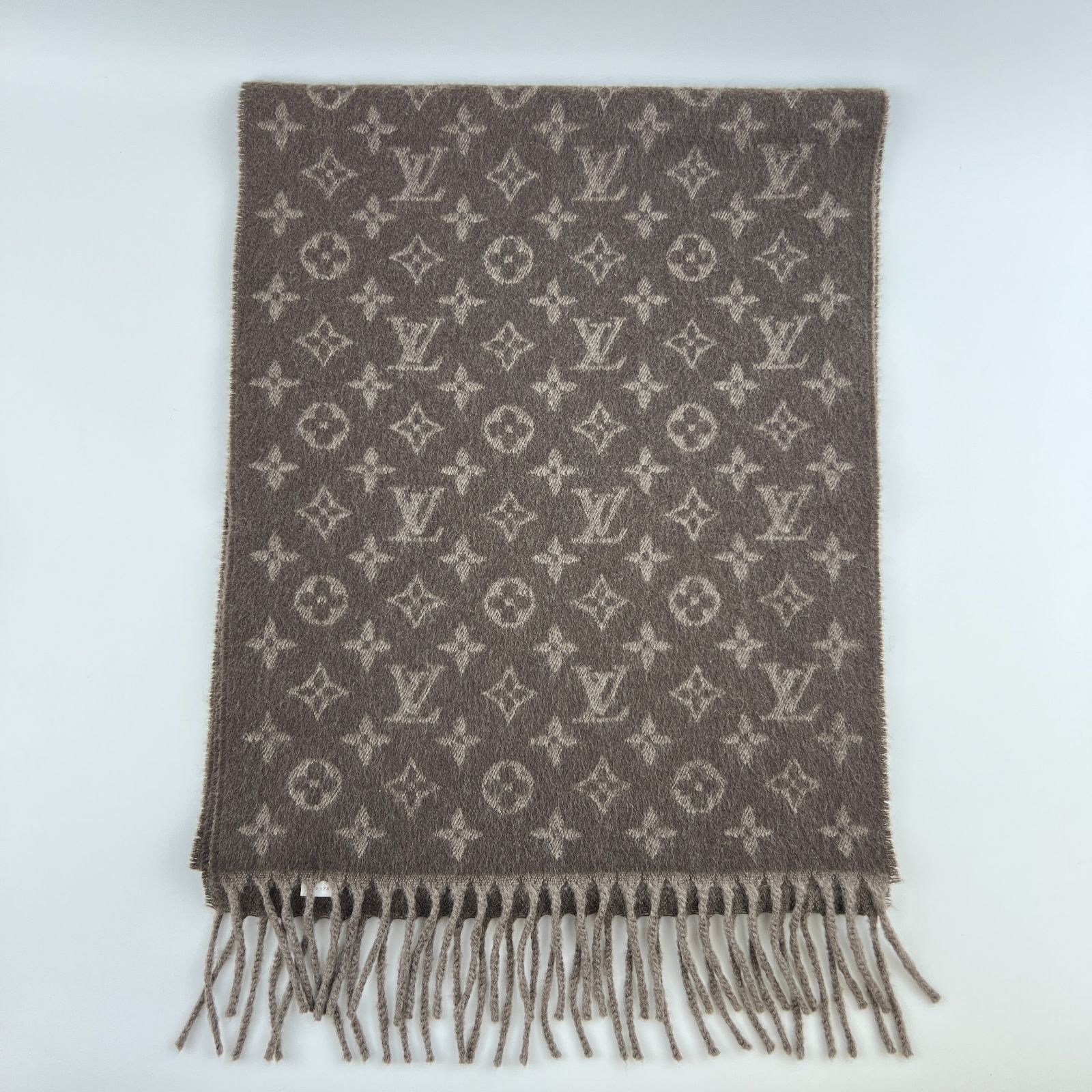 中古】LOUIS VUITTON ルイヴィトン マフラー モノグラム カシミヤ