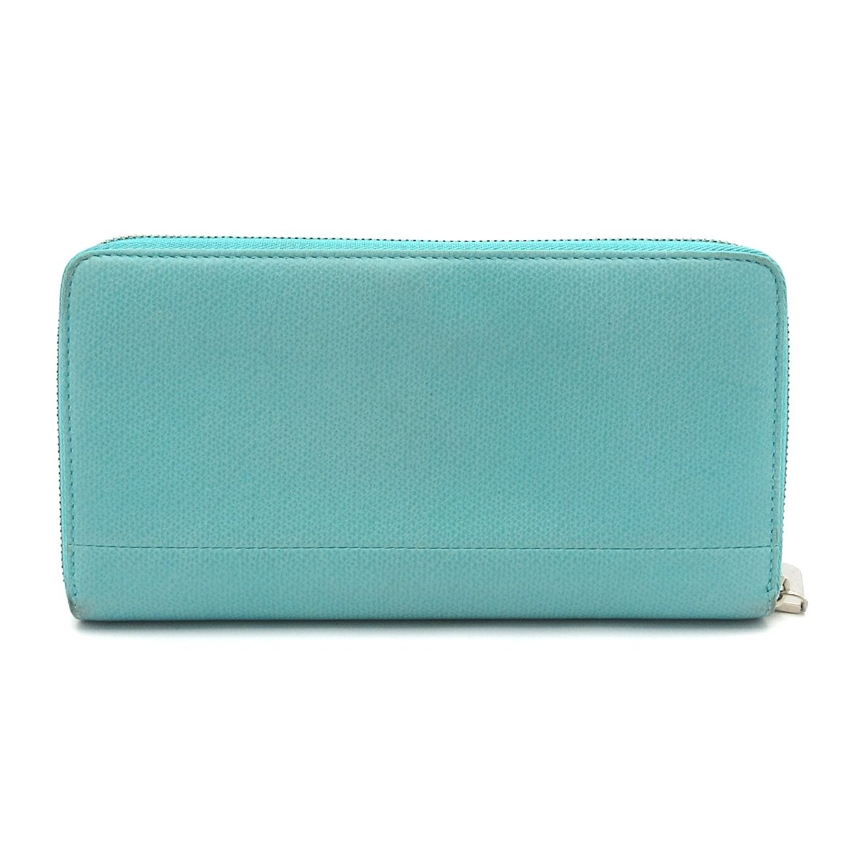 TIFFANY Co ティファニー 長財布 ティファニーブルー ラウンドファスナー レザー