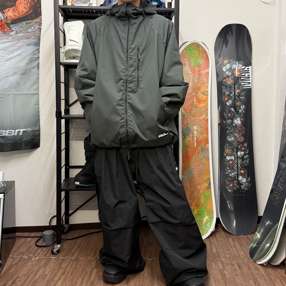 25 26 CALM ORIGINALSウェアセット DARK GRAY BLACK