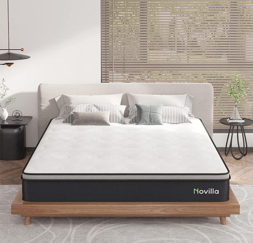 マットレス クイーン ポケットコイル 銅イオン加工 清潔防臭 厚24 cm メモリーフォーム コイル数 3ゾーン 9層構造 高通気性 高密度ウレタン ベッドマットレス 圧縮梱包 らくらく設置 底付き感無し 長持ち ブラック 160*195*24