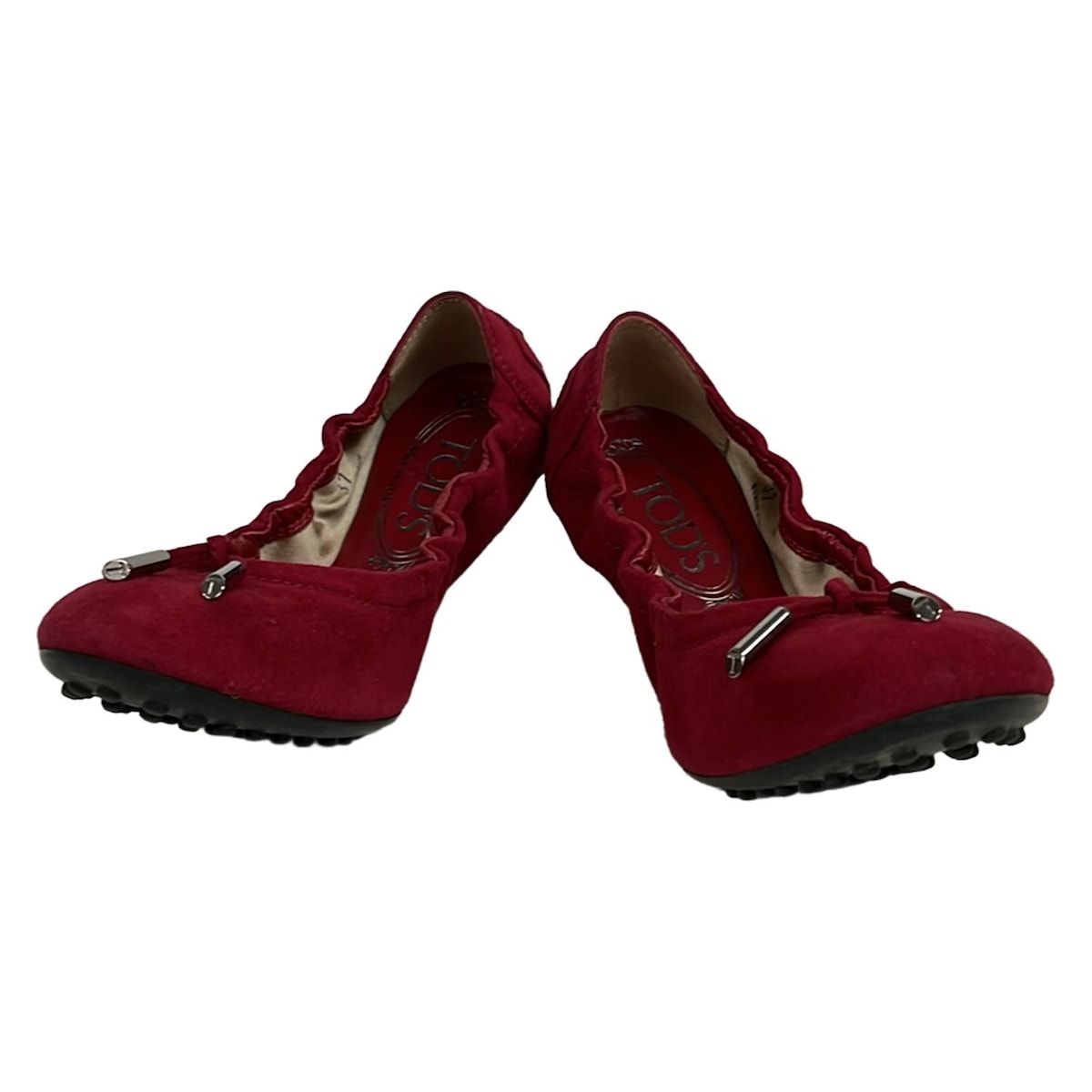 TOD'S(トッズ) フラットシューズ 37 レディース - レッド - メルカリ