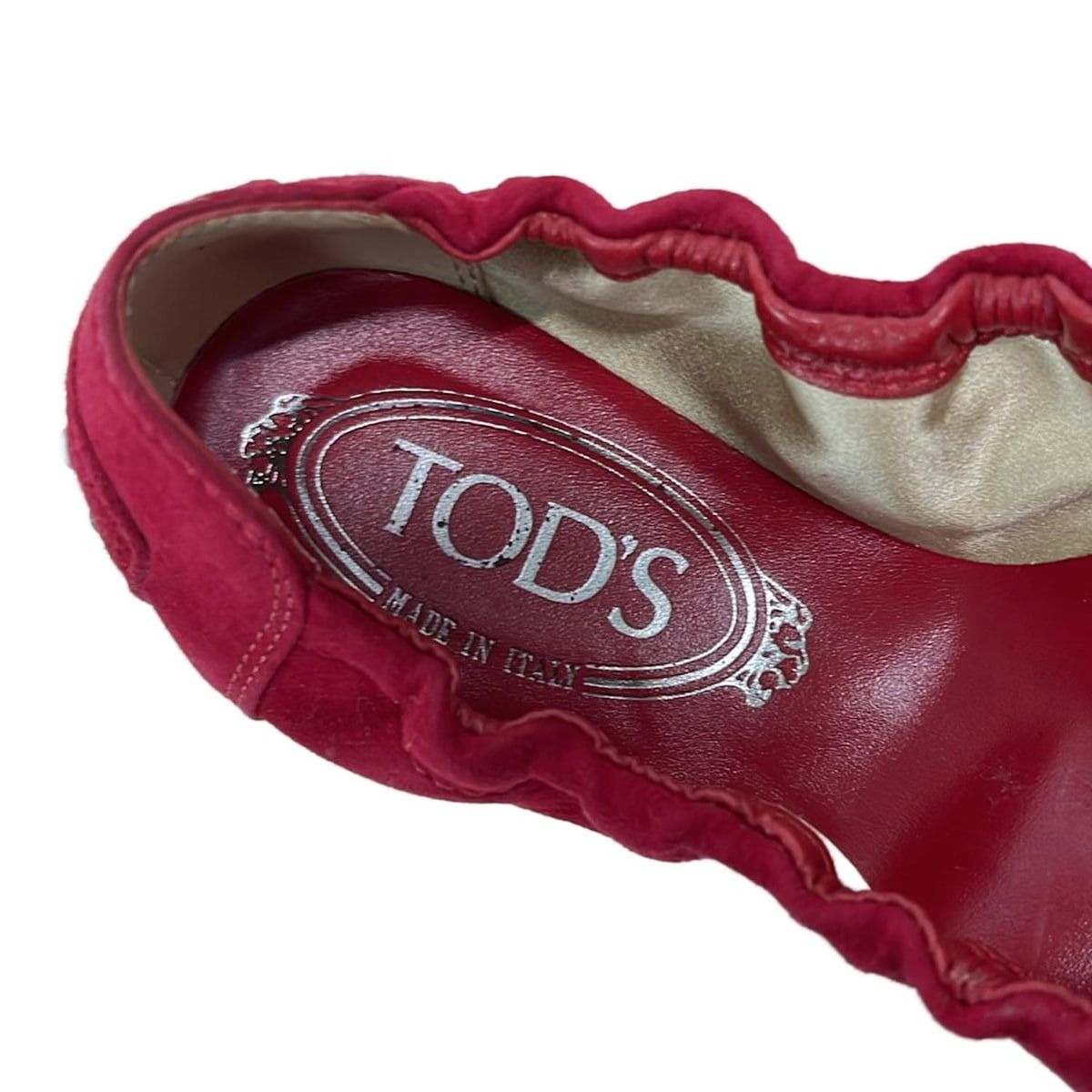 TOD'S(トッズ) フラットシューズ 37 レディース - レッド - メルカリ