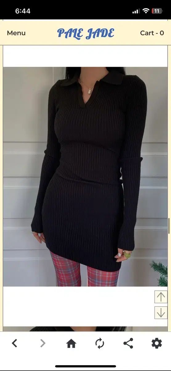  ペイルジェイド ONE PIECE ブラック 長袖 七分袖 ミニワンピース