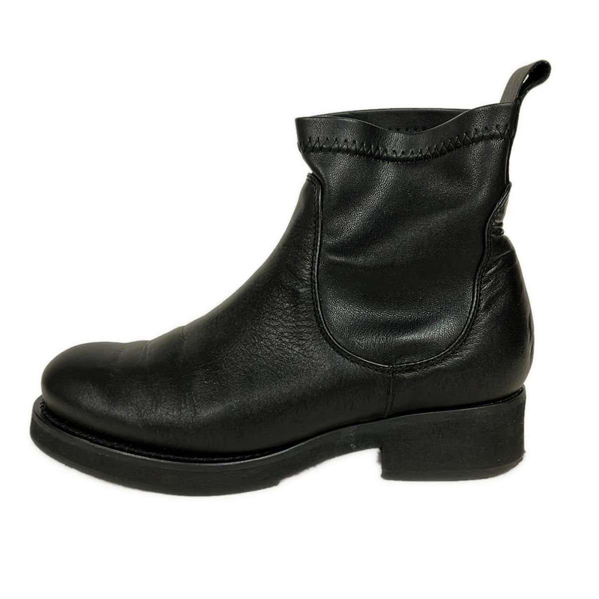 FABIO RUSCONI(ファビオルスコーニ) ショートブーツ 36 - 黒 レザー