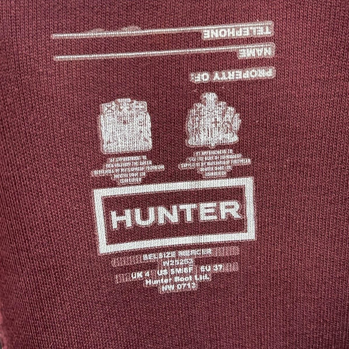  HUNTER ハンター ロングブーツ UK 4 - 黒 ロングブーツ ブーツ