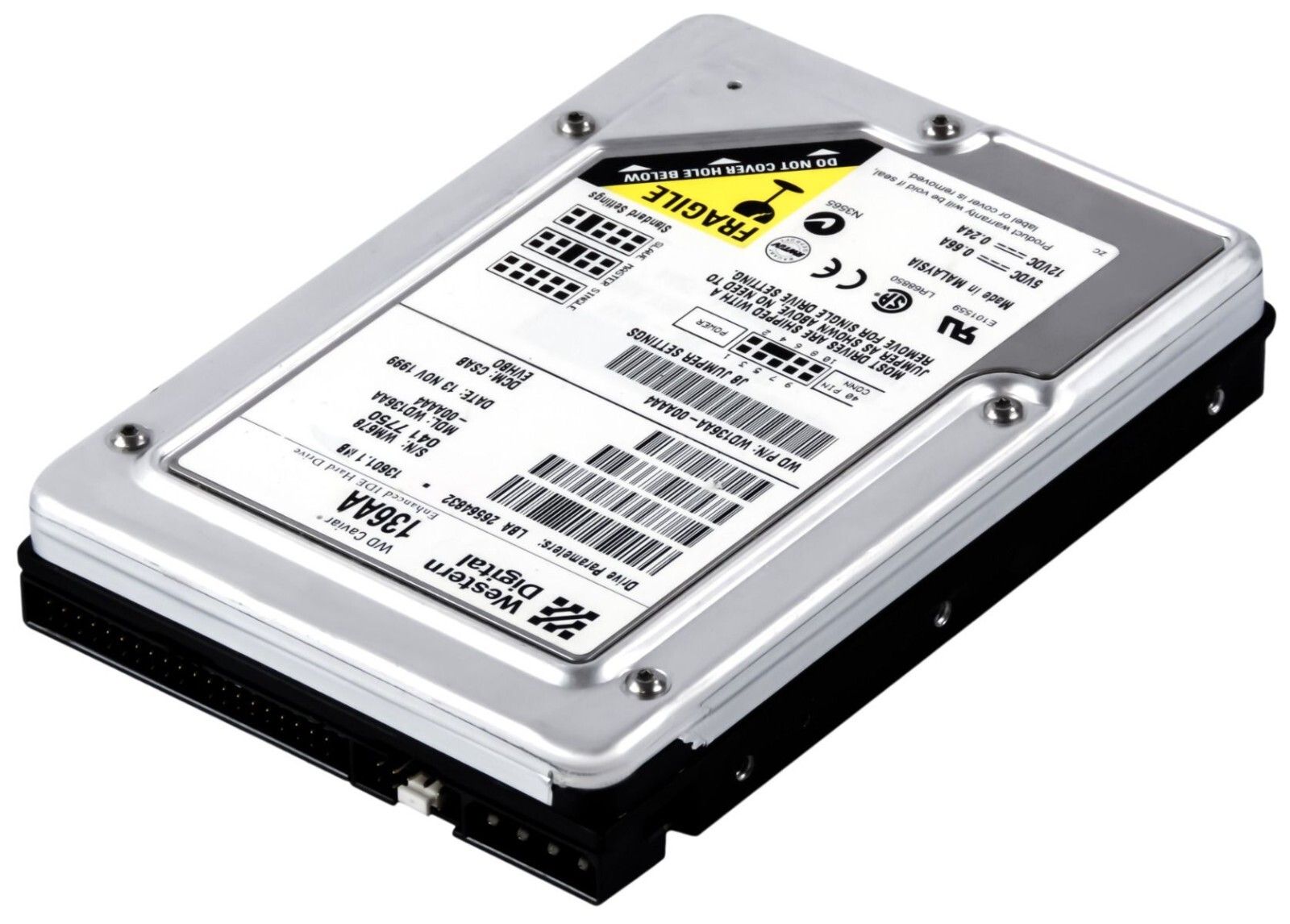 3年保証 Hard Drive WD Car 136 AA AA-00 AAA 4 13.6 GB 5400 RPM ATA IDE 3.5 Inch