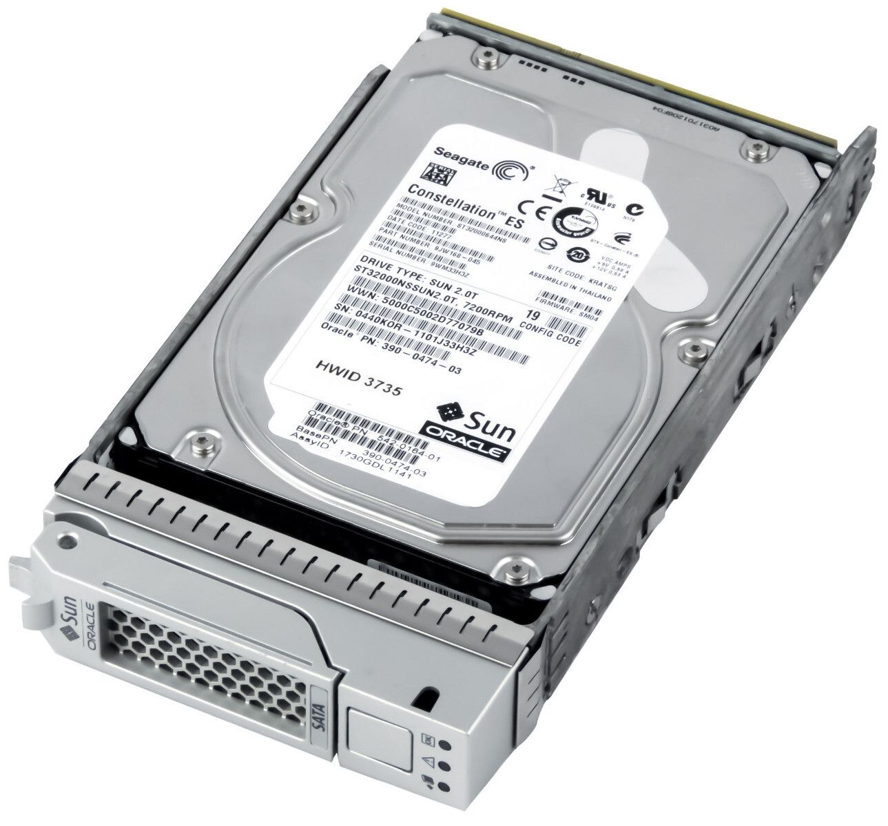 3年保証 Hard Drive SUN 390-0474-03 2 TB 7.2 K 32 MB FC 3.5 .0 T