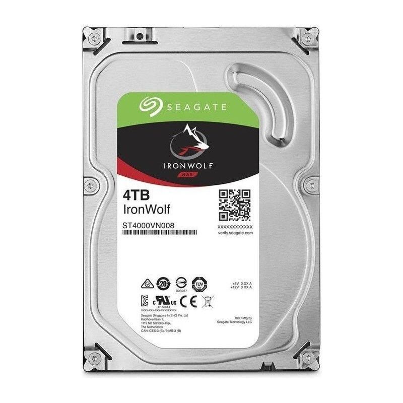 3年保証 Hard Drive Seagate 4 TB IronWolf 5900 RPM 64 MB SATA III 3.5 Inch