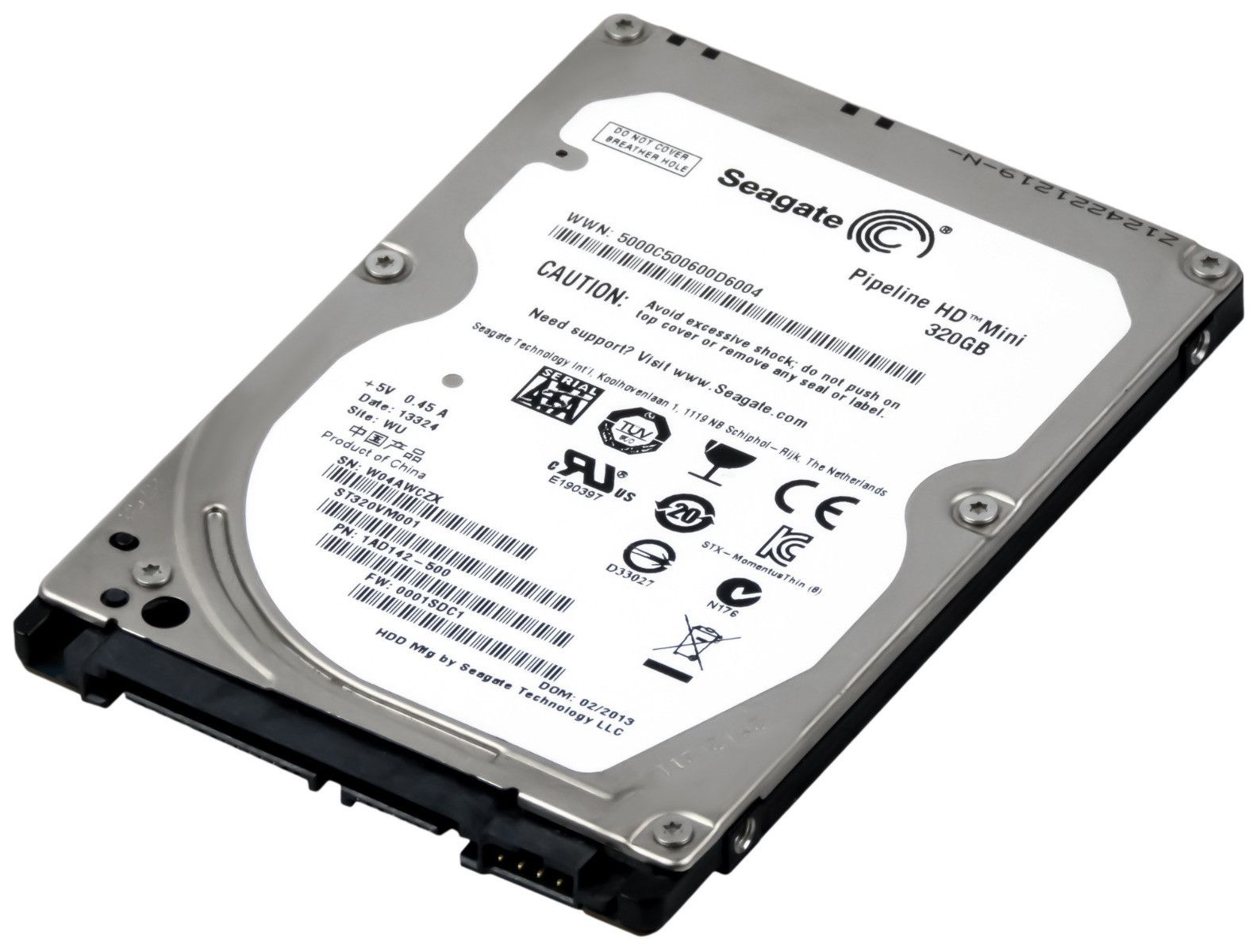 3年保証 Seagate Pipeline HD Mini 320 GB 5.4 K 16 MB SATA II 2.5