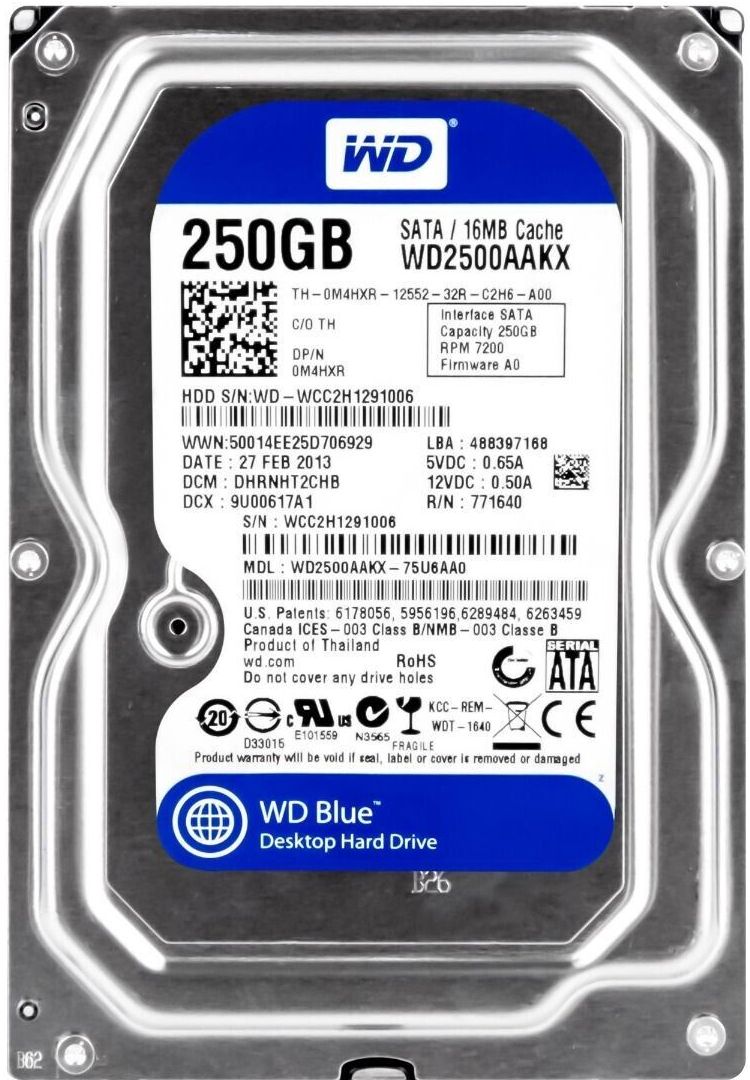 3年保証 Hard Drive Dell 0 M 4 HXR 250 GB 16 MB 7200 RPM SATA III 3.5 Inch