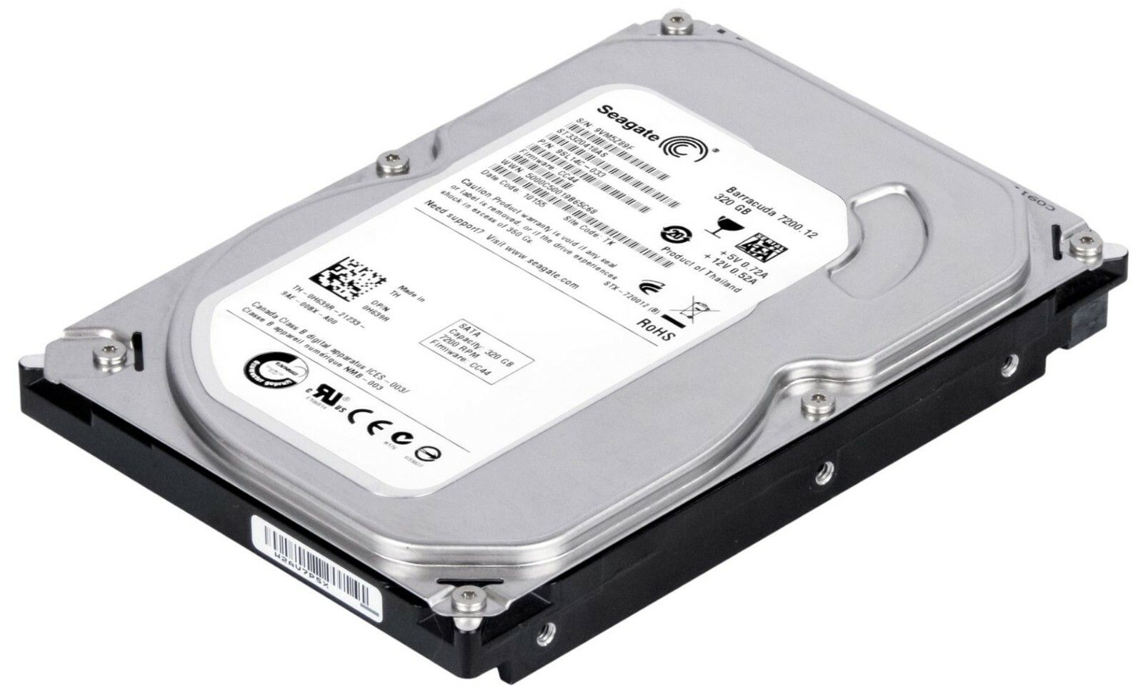 3年保証 Hard Drive Dell 0 H 639 R 320 GB 7200 RPM 16 MB SATA II 3.5
