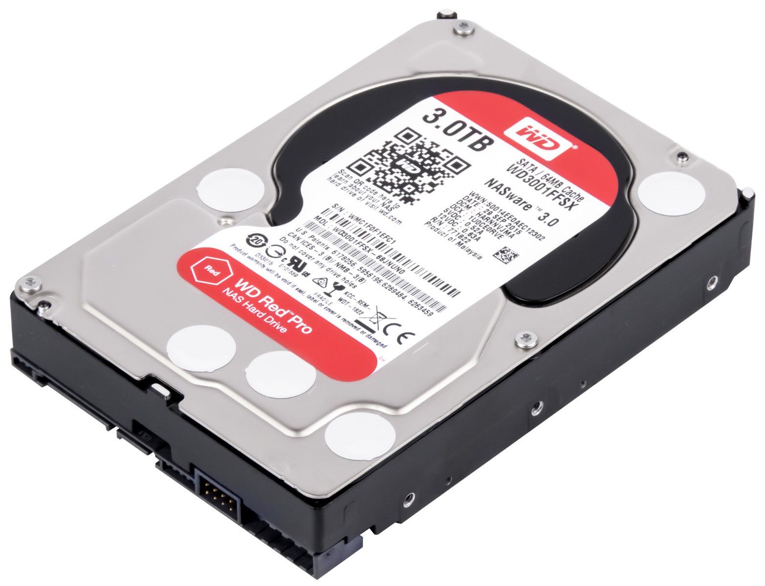 3年保証 WD Red Pro Hard Drive NASware 3.0 3 TB 7.2 K 64 MB SATA III 3.5