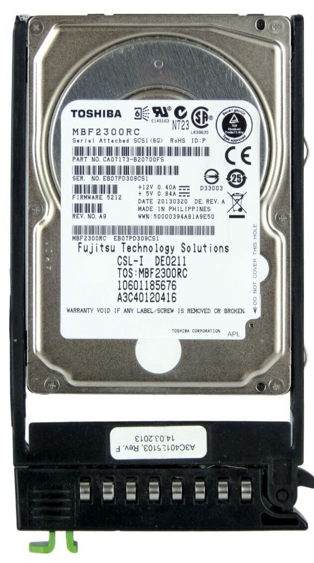 3年保証 Hard Drive Fujitsu 300 GB 16 MB SAS-2 2.5 Inch