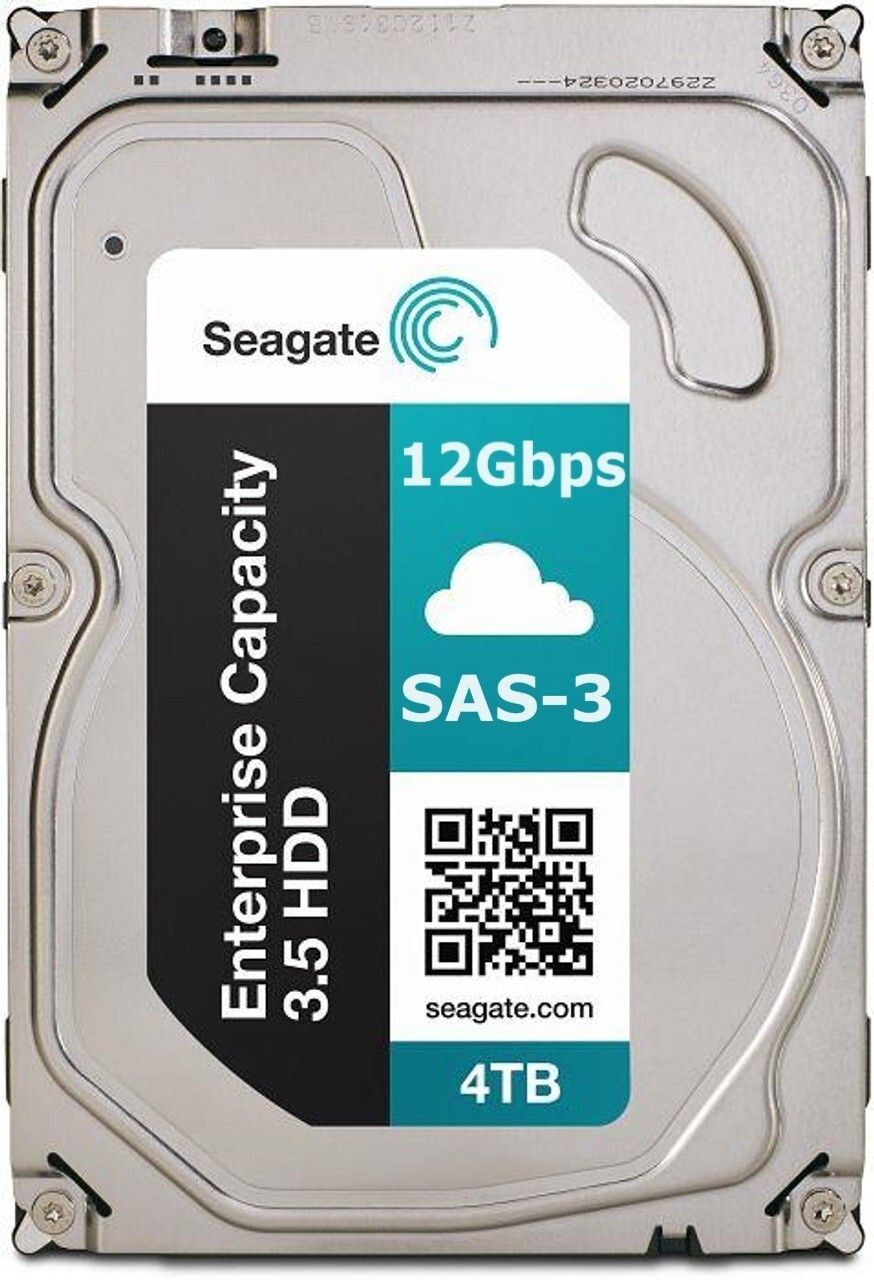 3年保証 Hard Drive Seagate Enterprise 4 TB SAS-3 7200 RPM 128 MB 3.5 Inch