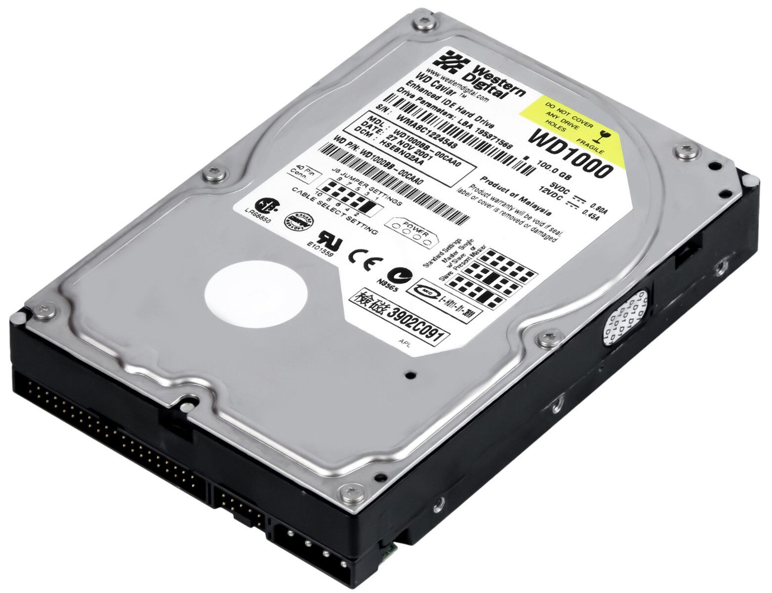 3年保証 Hard Drive WD Car -00 CAA 0 100 GB 7.2 K 2 MB ATA 3.5