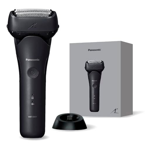 パナソニック メンズ シェーバー ラムダッシュ 刃 電動 髭剃り ACアダプター充電 充電スタンド 密着スイングヘッド ES L 341 W K ブラックpo