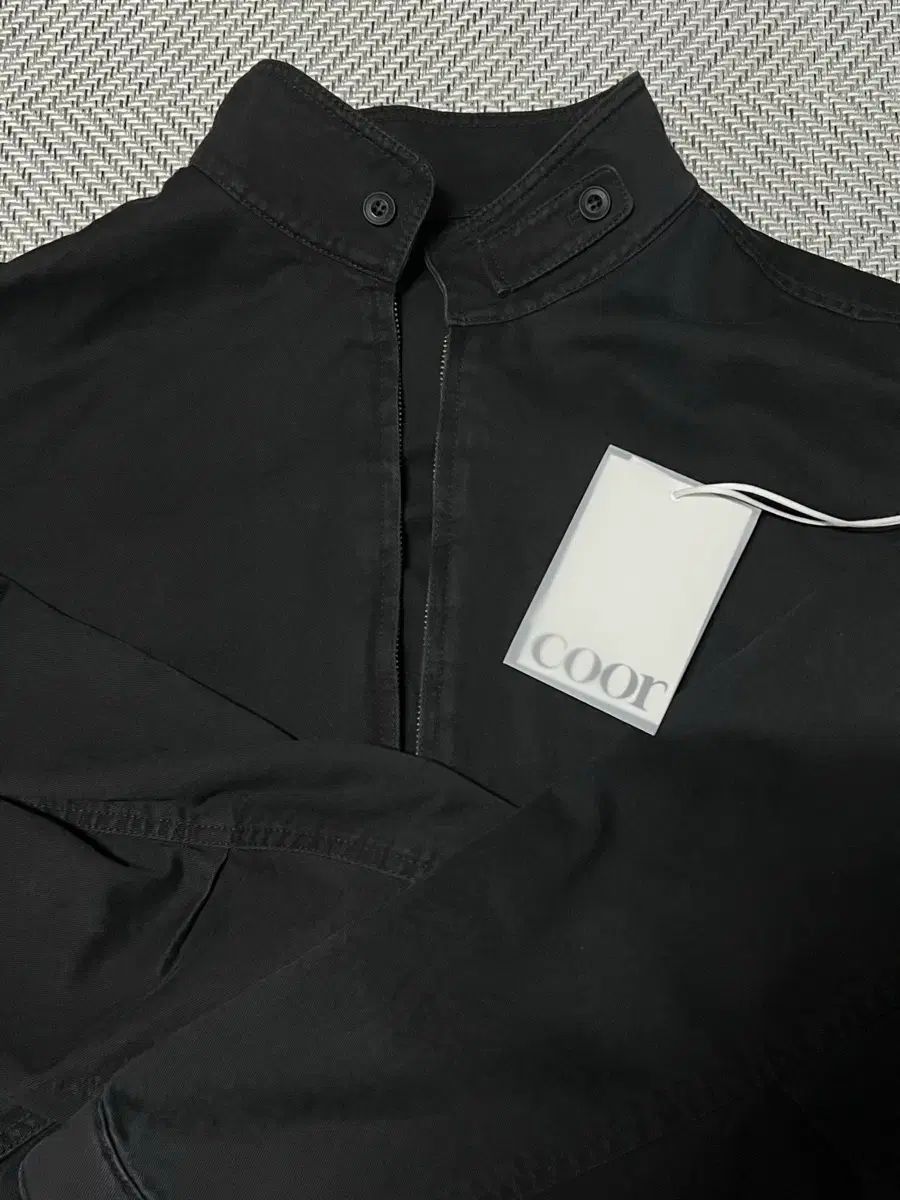 クアー カラ ウォッシュド トリミング アウター XL