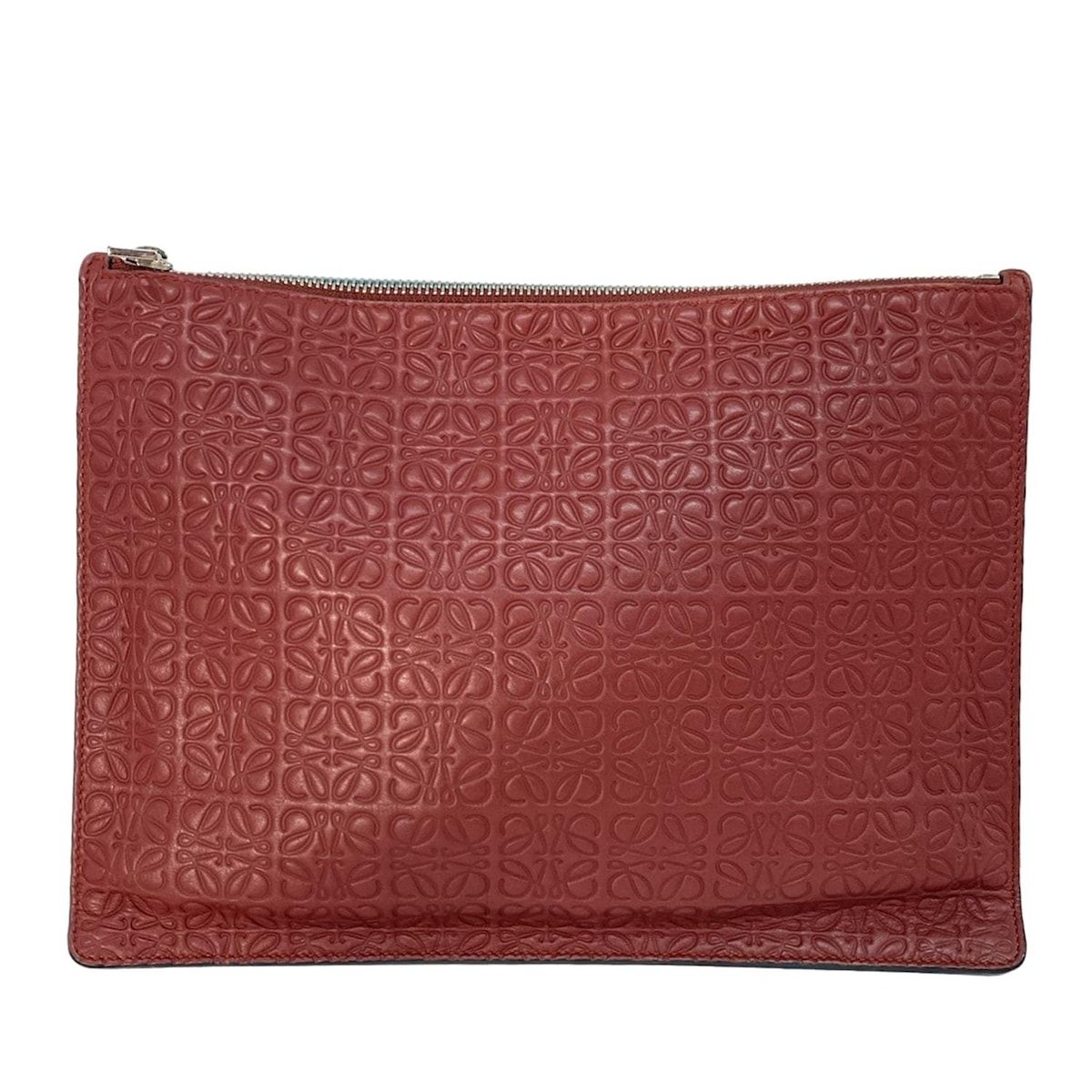 LOEWE(ロエベ) クラッチバッグ リピート レッド×ブルー レザー - メルカリ