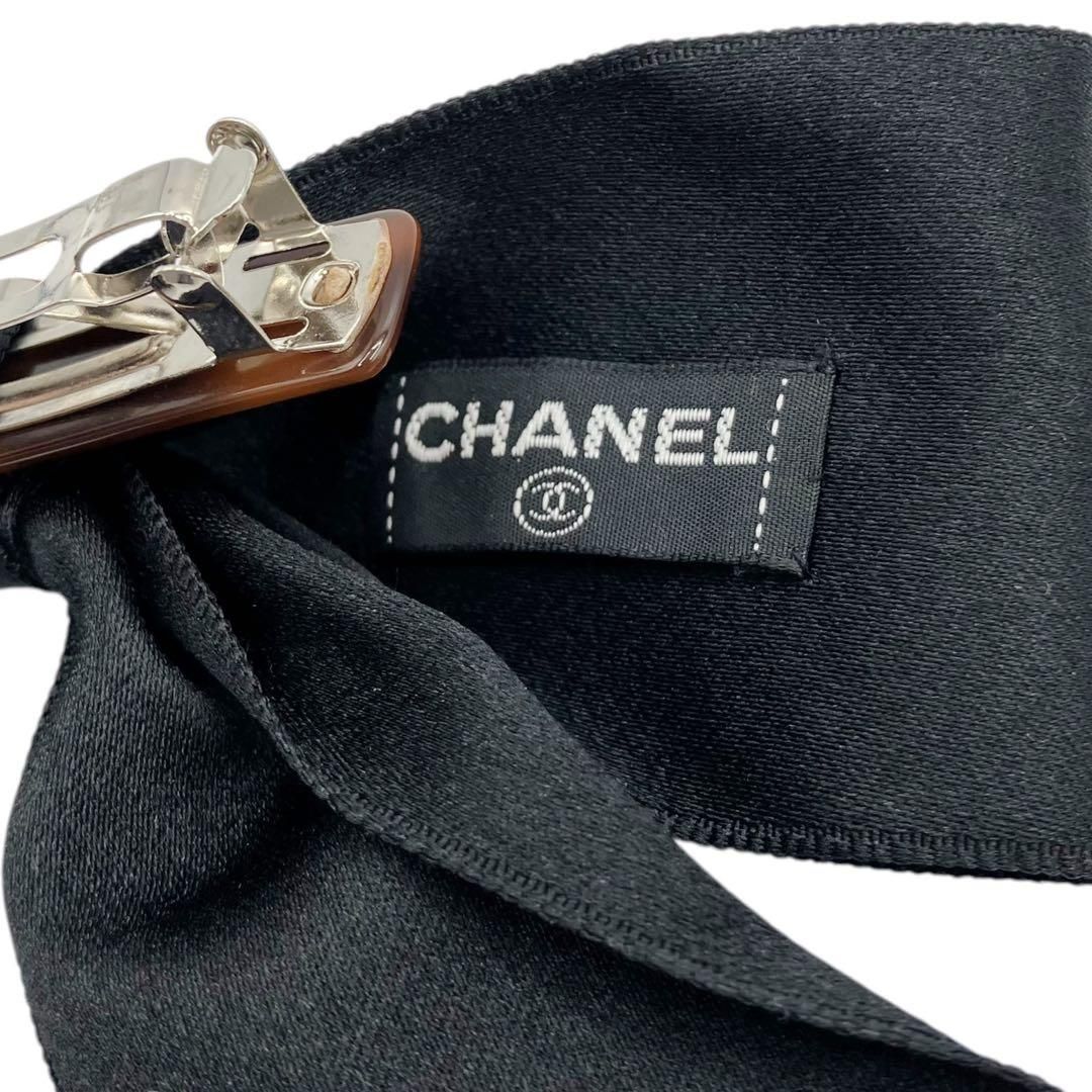 ⭐️美品⭐️ シャネル リボン バレッタ ブラック - メルカリ