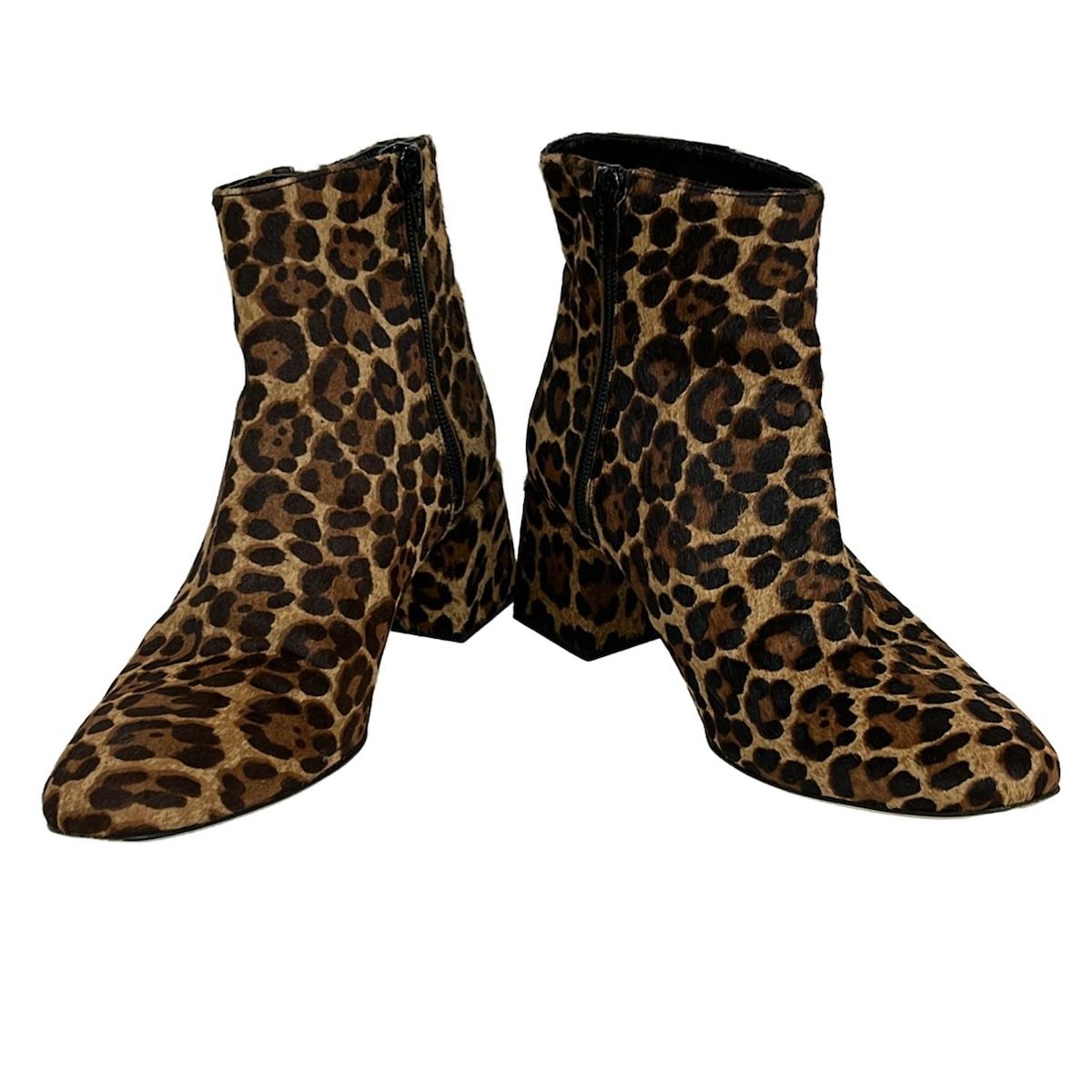 PELLICO ペリーコ ショートブーツ 38 レディース - ベージュ×ダークブラウン×ブラウン 豹柄