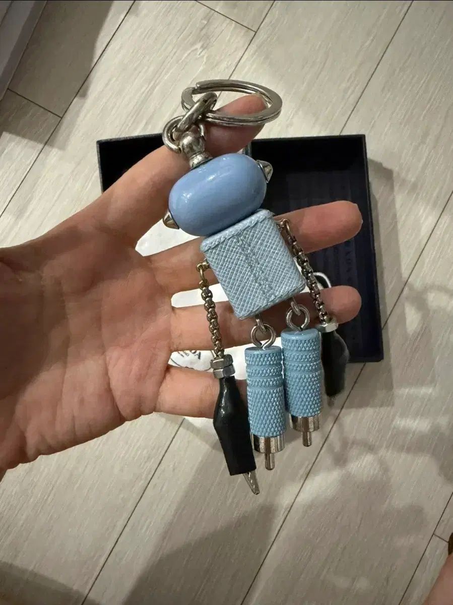 PRADA プラダ ロボット キーホルダー ブルー フルセット