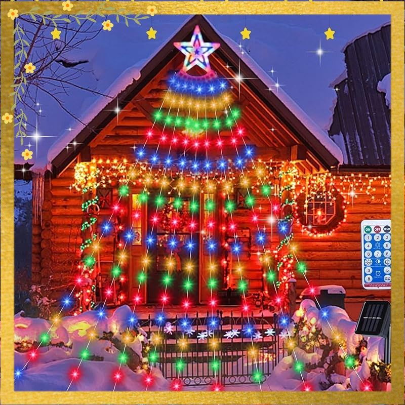 イルミネーションライト 屋外 ソーラー Setiepp クリスマスツリー