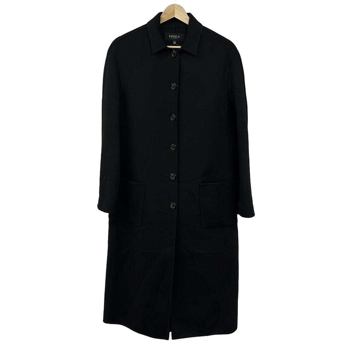 EPOCA(エポカ) コート サイズ40 M レディース - 黒 長袖/カシミヤ/冬  