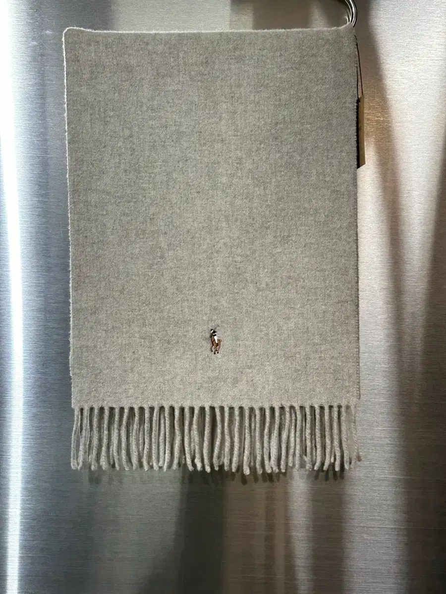 ポロラルフローレン ウールマフラー グレー