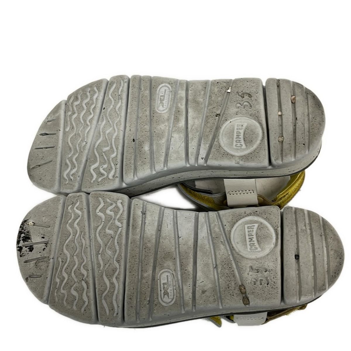 白×イエロー×マルチ レザー