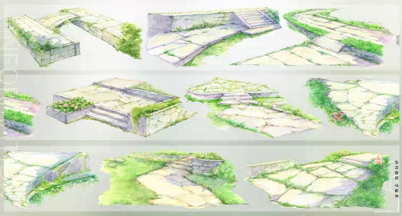  PET 拾阶行径 6 cm×5 m 100 cm loop 海外マスキングテープ 海外マステ 石垣 階段 マスキングテープ テープ マスキングテープ