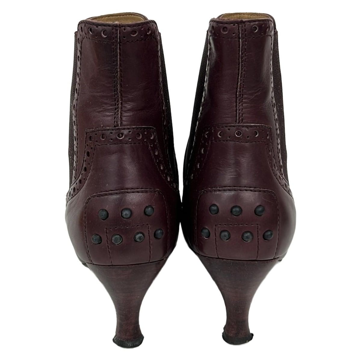 TOD'S(トッズ) ショートブーツ 37 1/2 レディース - ボルドー