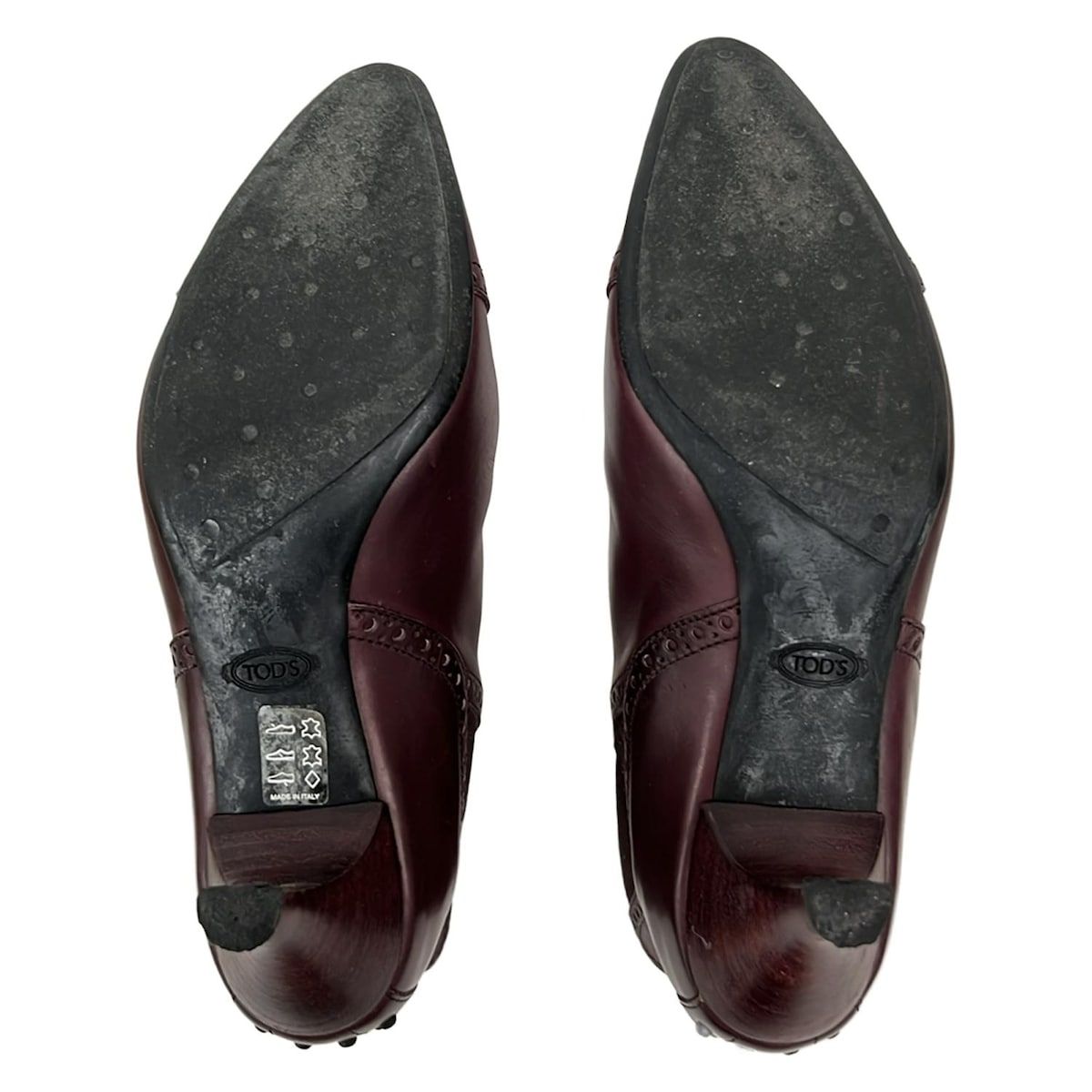 【TOD'S 】サイドゴアブーツ　ボルドー　箱付き サイドゴアブーツ(チェルシーブーツ) TOD'S(トッズ) ショートブーツ