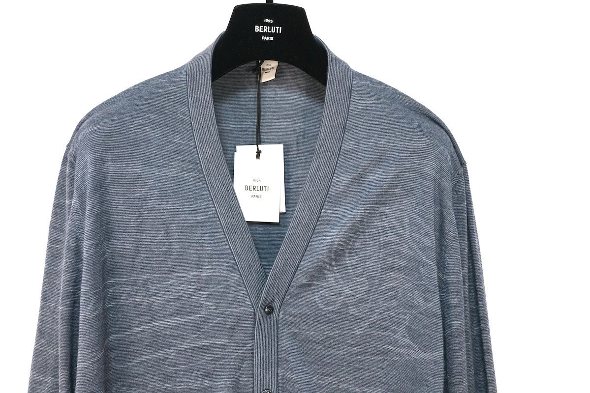 BERLUTI 1895 PARIS ベルルッティ Light Scritto Wool Cardigan ライト