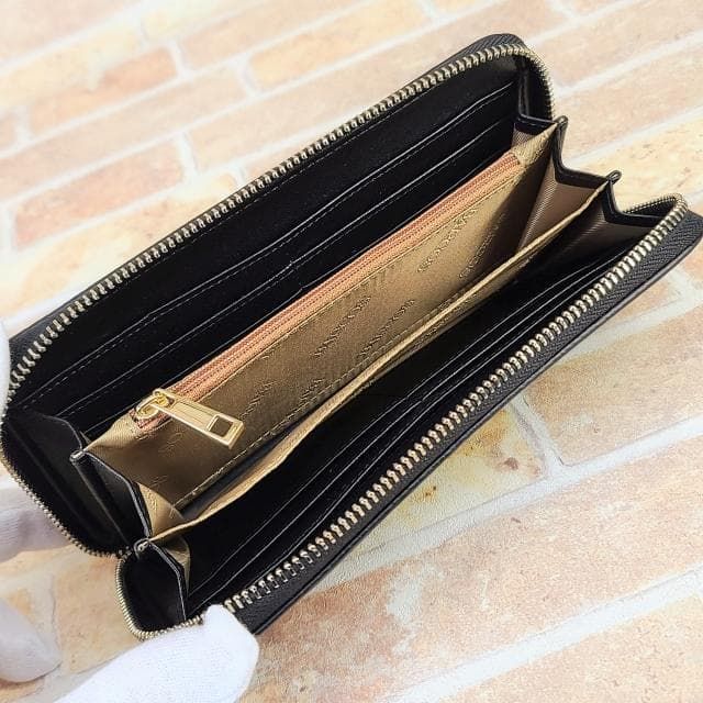 未使用 バルコス BARCOS ☆ シュリンクレザー ラウンドジップ 長財布