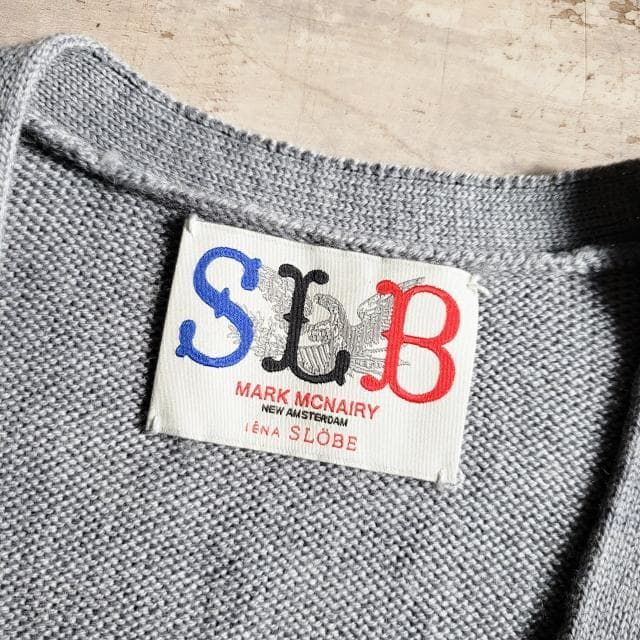 マーク マクナイリー イエナ別注 SLB ☆ ウール Vネック カーディガン