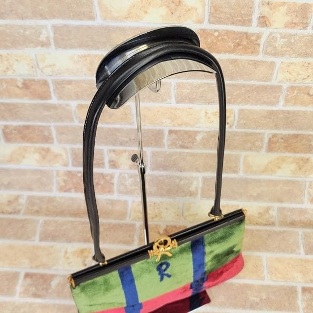 オールドロベルタ ☆ ベロア セミショルダーバッグ R金具 ヴィンテージ 