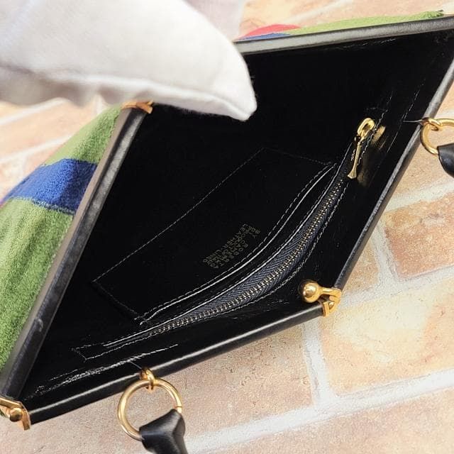 オールドロベルタ ☆ ベロア セミショルダーバッグ R金具 ヴィンテージ 