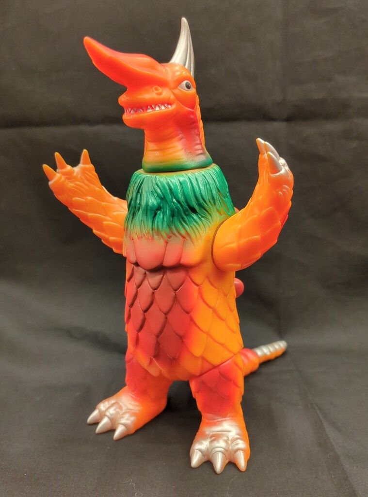 B-CLUB 怪獣シリーズ ブルマァク オイルドリンカー オレンジ成型 緑 赤