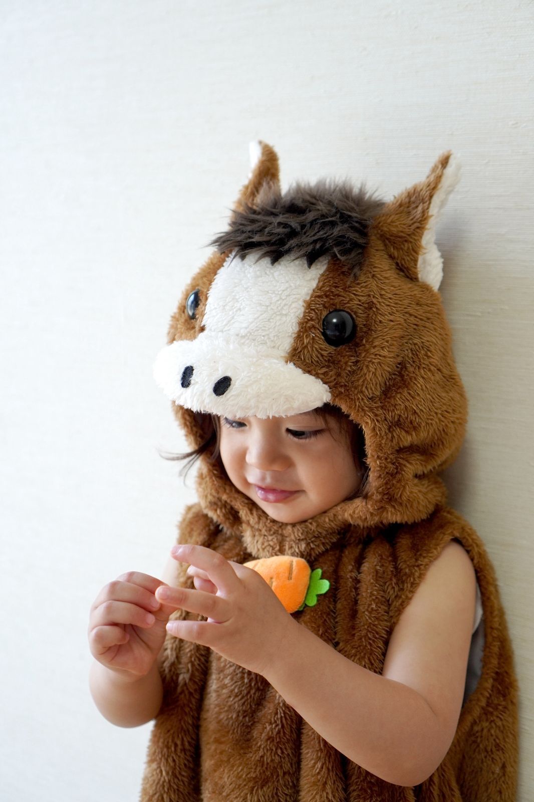 マシュマロお馬さん ベビー NP 80cm ブラウン 着ぐるみ 子供用 1～2歳