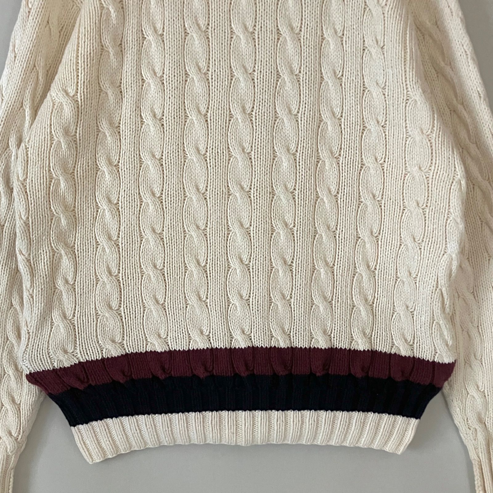 ラルフローレン☆ハンドニット☆コットンチルデンセーター☆POLO by 