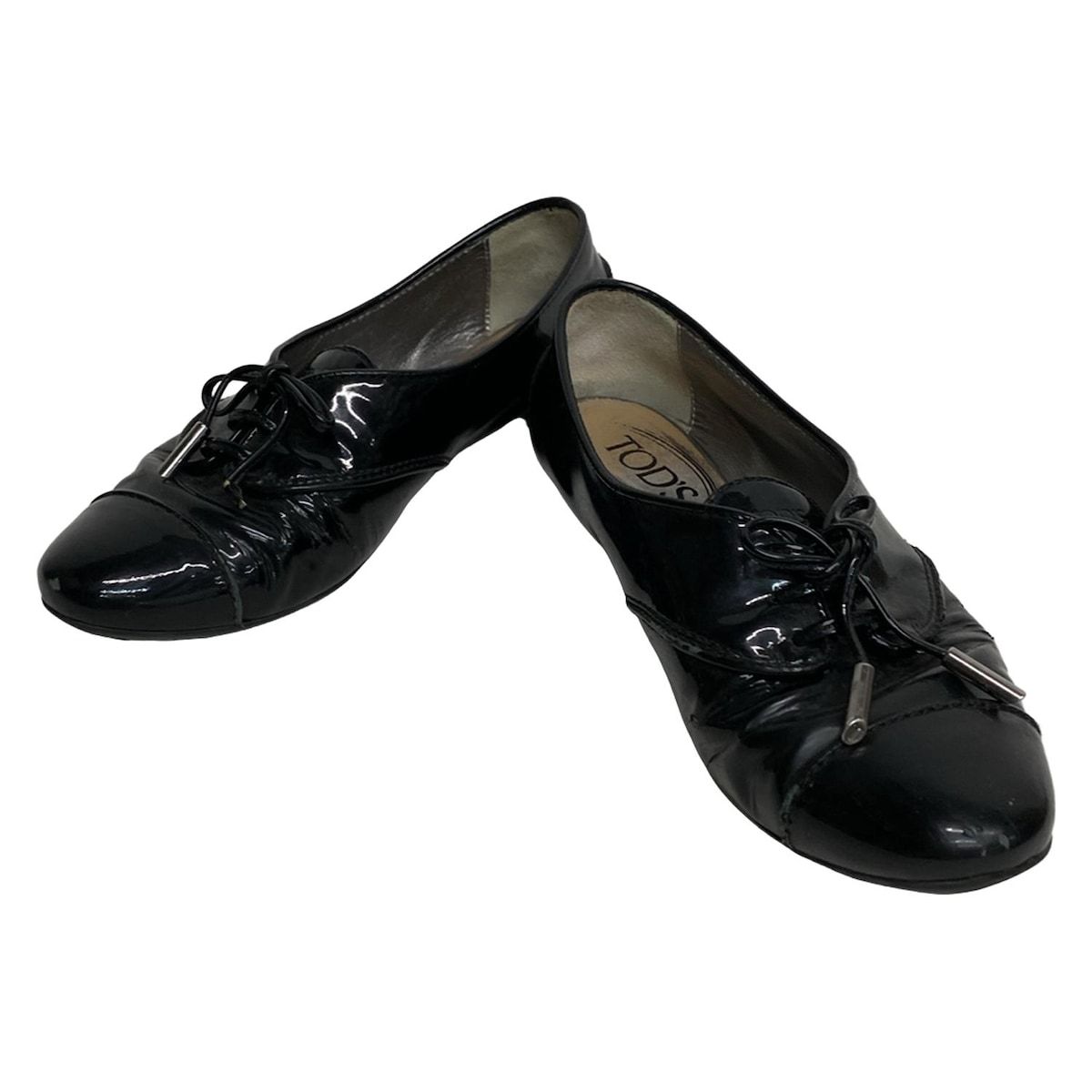 TOD'S(トッズ) ドライビングシューズ 34 1/2A レディース - 黒 レザー